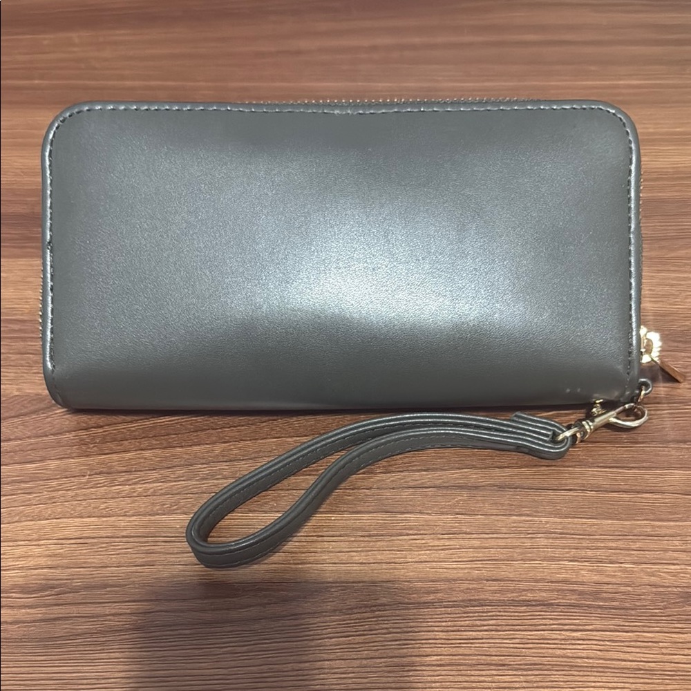 a new day Charcoal Wallet with Wrist Strap